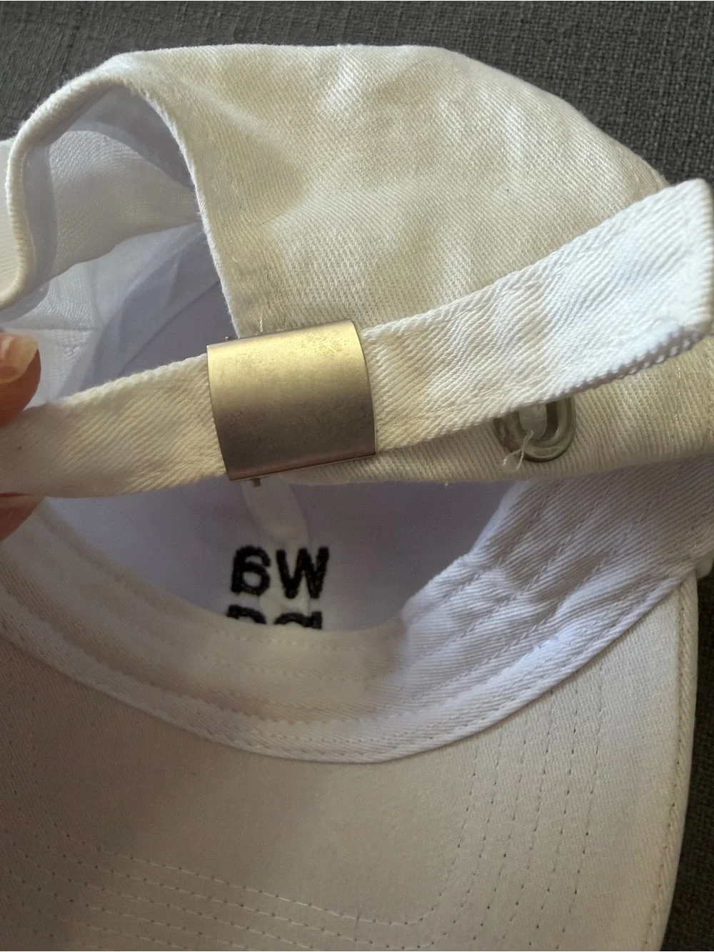 White baseball cap